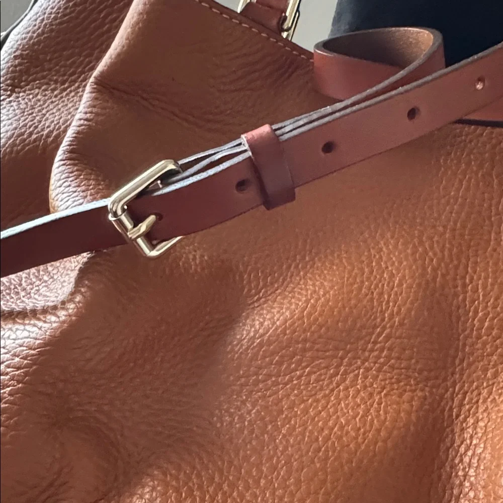 Dooney & Bourke‎ pebble caramel leather Brenna Satchel medium Habdbag purse